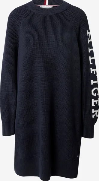 Вязанное платье TOMMY HILFIGER, темно-синий
