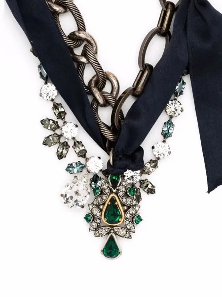 LANVIN Pre-Owned колье 2000-х годов с кристаллами