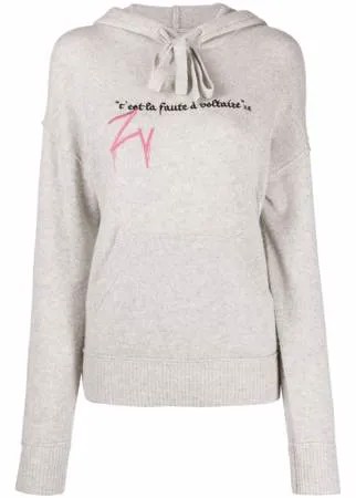 Zadig&Voltaire худи Suzann с вышитой надписью