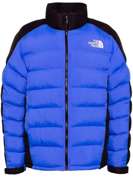 Пуховик с вышитым логотипом The North Face, синий