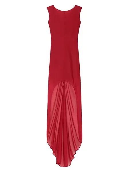 Вечернее платье из органзы с бантами Givenchy, красный