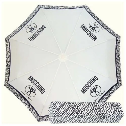 Зонт складной Moschino 8872-I Logo M Charm (Зонты)
