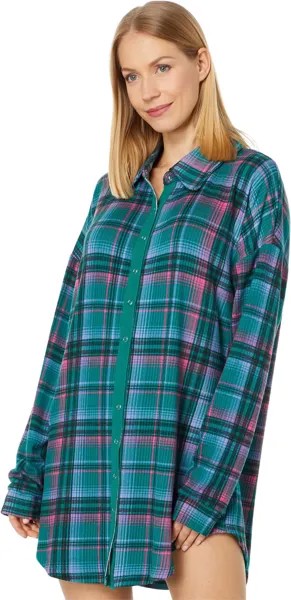 Пижама в рубчик First Snow Hacci Honeydew Intimates, цвет Emerald Plaid