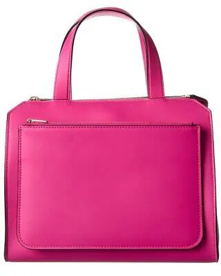 Женская кожаная сумка-тоут среднего размера Valextra Passepartout, розовая