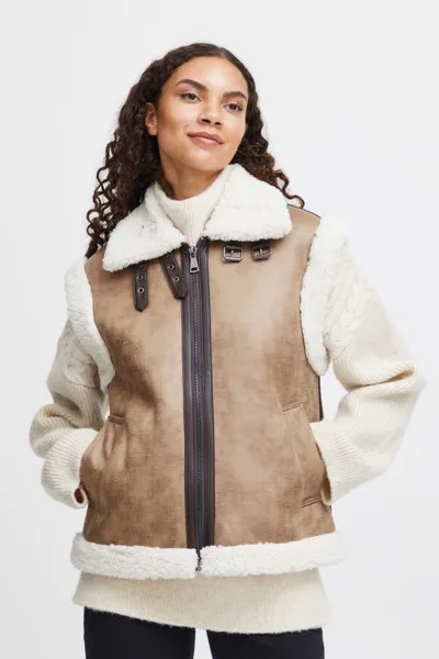 Утепленный жилет b.young Long BYASANNE WAISTCOAT 20813722, коричневый