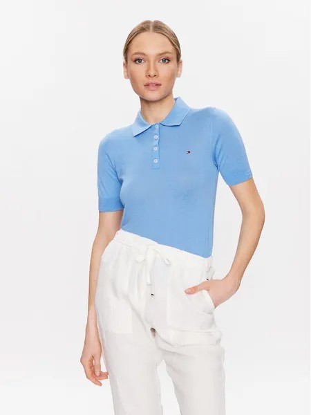 Рубашка-поло узкого кроя Tommy Hilfiger, синий