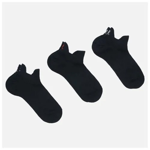 Комплект носков Gramicci 3-Pack Basic Sneaker чёрный, Размер 43-46 EU