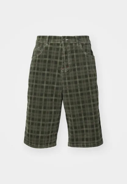 Шорты Brooklyn Jumbo Jorts Unisex Jaded London, зеленая клетка