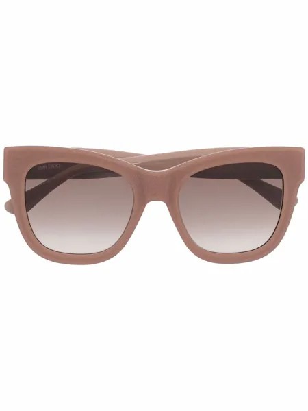 Jimmy Choo Eyewear солнцезащитные очки Jans в массивной оправе