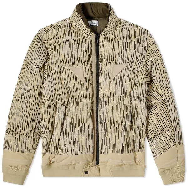 Светоотражающая куртка-бомбер с камуфляжным принтом Stone Island