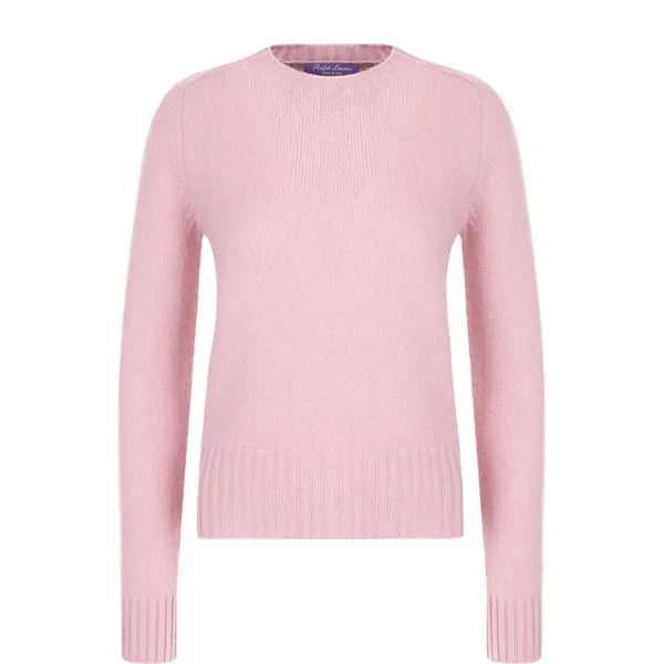 Однотонный пуловер из смеси шерсти и кашемира Ralph Lauren