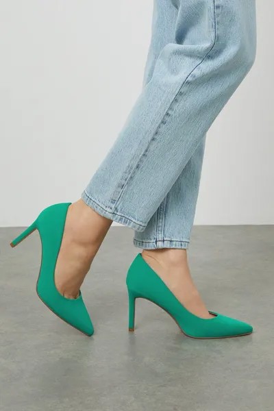 Туфли-лодочки широкого кроя с острым носком Dorothy Perkins, зеленый