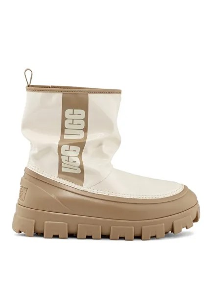 Бежевые женские резиновые сапоги Ugg