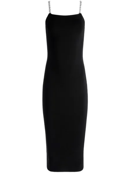 Alice + olivia платье Valda с кристаллами, черный