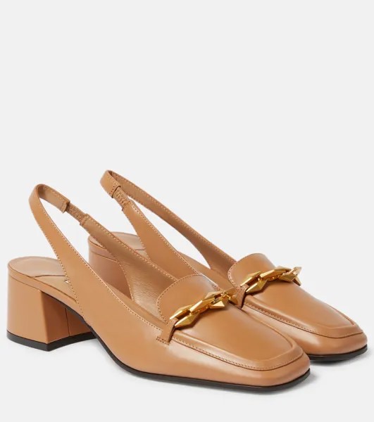 Кожаные туфли tilda с пяткой на пятке diamond Jimmy Choo, белый