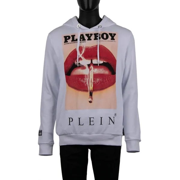 Джемпер с капюшоном и логотипом Lips Philipp Plein X Playboy Белый 08387