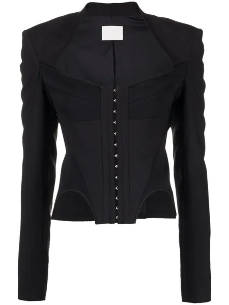Жакет-бюстье на молнии Dion Lee, черный