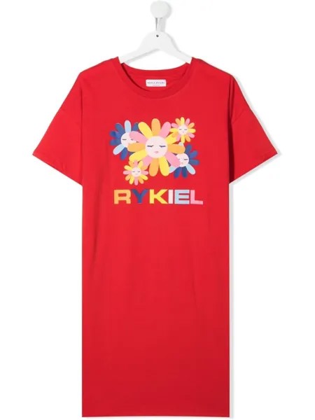 SONIA RYKIEL ENFANT платье-футболка с логотипом