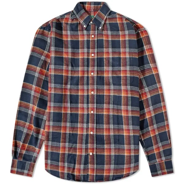 Рубашка Gitman Vintage Button Down Brushed Triple Yarn Check Shirt