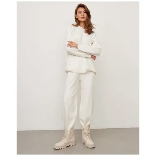 COCOS Брюки из смесовой шерсти, белый, M/L