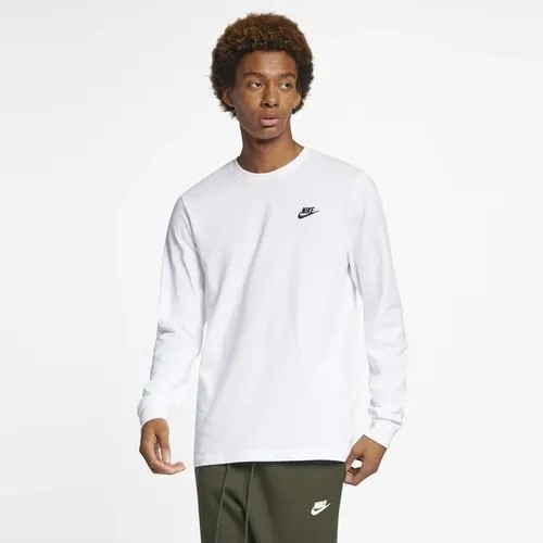Лонгслив спортивный NIKE, размер XL, , белый