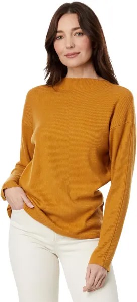 Толстовка Mod-o-doc Textured Rib Long Sleeve Turtleneck Top, цвет Antique Ochre
