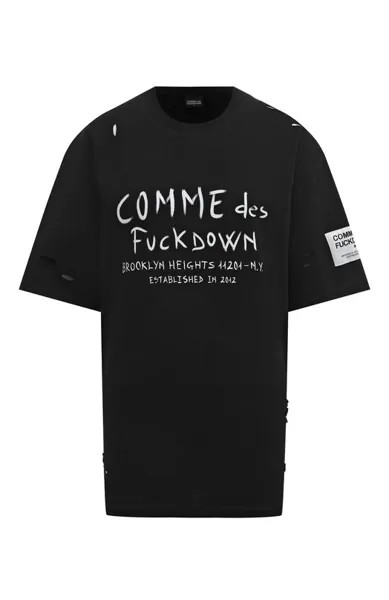 Хлопковая футболка Comme des Fuckdown