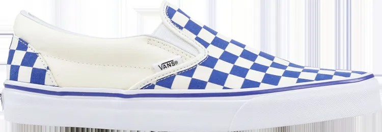 Кеды Vans Classic Slip-On Primary Check, синий