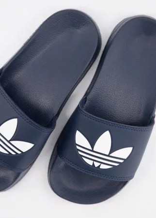 Темно-синие шлепанцы adidas Originals Аdilette Lite-Темно-синий