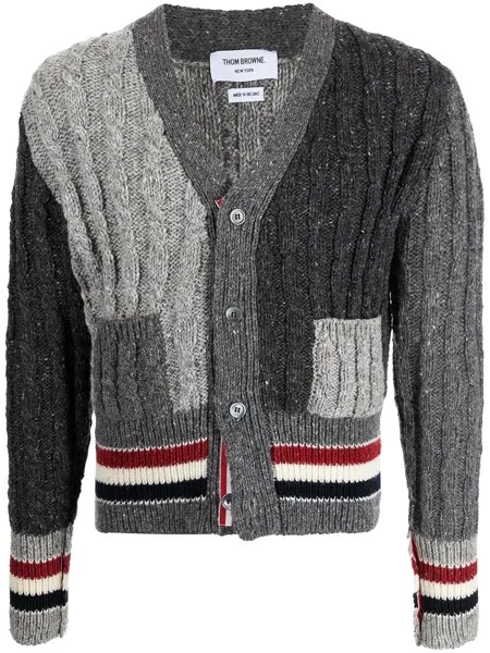 Thom Browne короткий кардиган в стиле колор-блок
