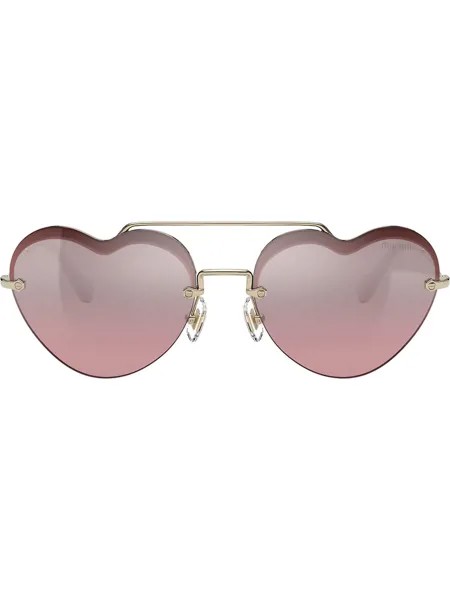 Miu Miu Eyewear солнцезащитные очки Noir