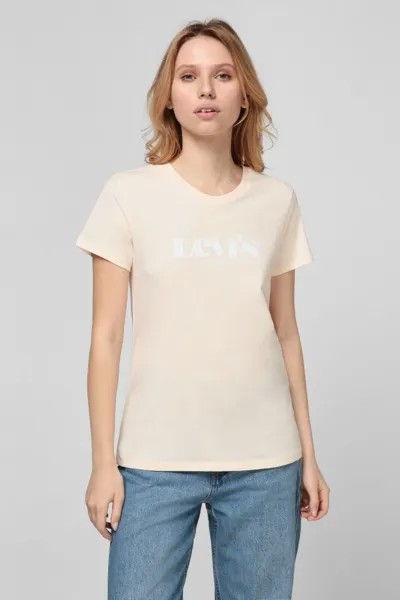 Футболка Levis The Perfect, женская футболка с ракушками и гребешком, спортивная одежда, топ
