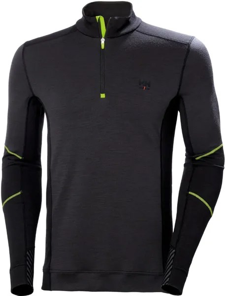 Лонгслив Helly Hansen Lifa Merino Half Zip, черный