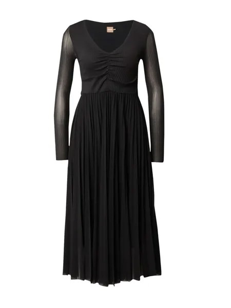 Коктейльное платье BOSS Erlissi, черный