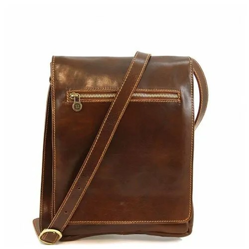 Сумка  планшет Tuscany Leather, натуральная кожа, коричневый