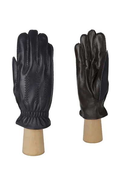 Перчатки мужские FABRETTI 12.87-12—2 BLUE—CHOCOLAT_9,5 синие/коричневые, р. 9.5