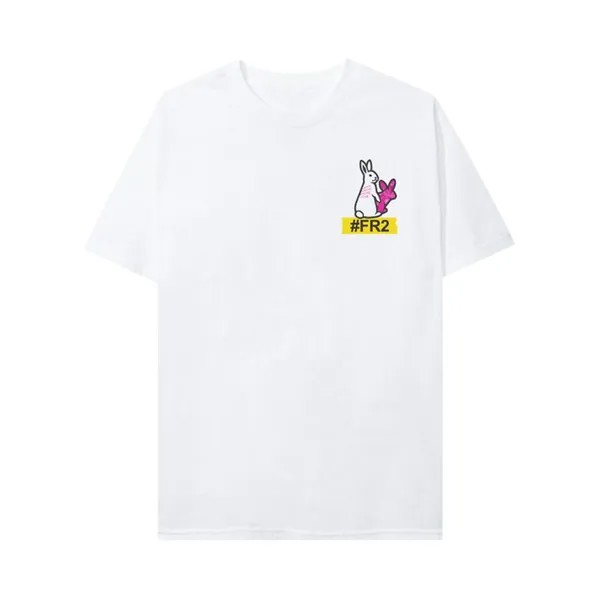 Футболка Anti Social Social Club x FR2 Serrated Tee 'White', белый