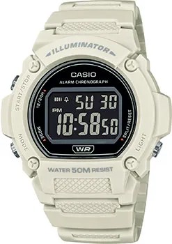 Японские наручные  мужские часы Casio W-219HC-8B. Коллекция Digital