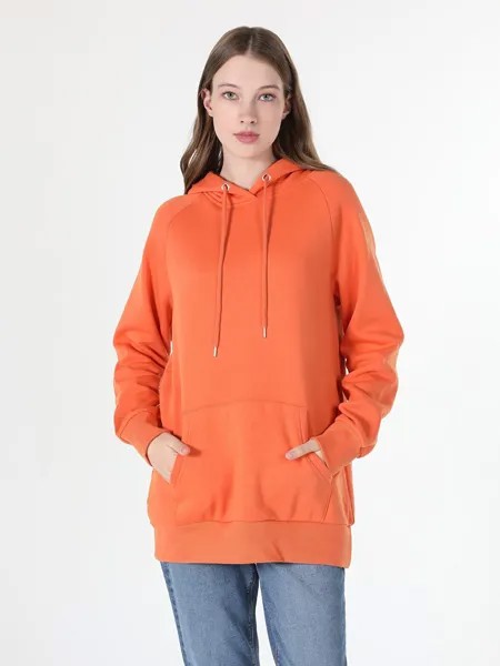 Худи женское Colins CL1045200_Q1.V1 оранжевое M