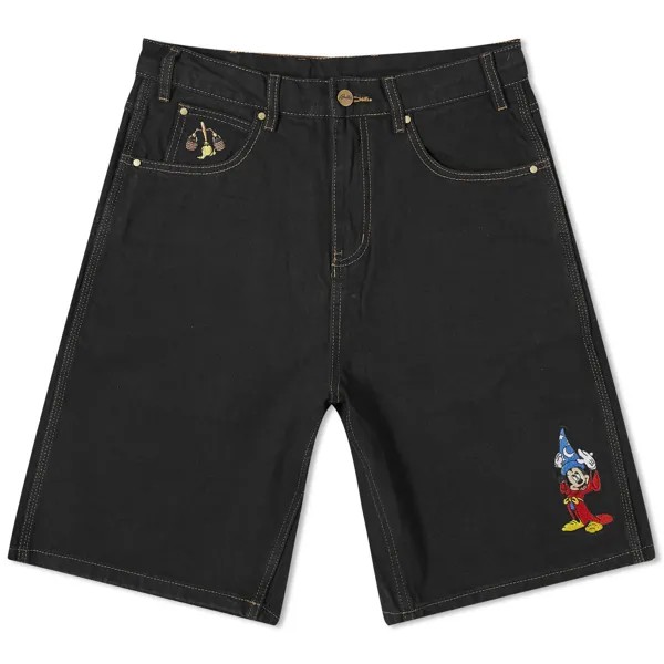 Шорты Butter Goods X Disney Sorcerer Baggy Denim, цвет Washed Black