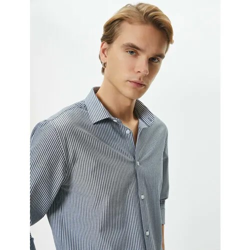 Рубашка KOTON, размер XL, синий