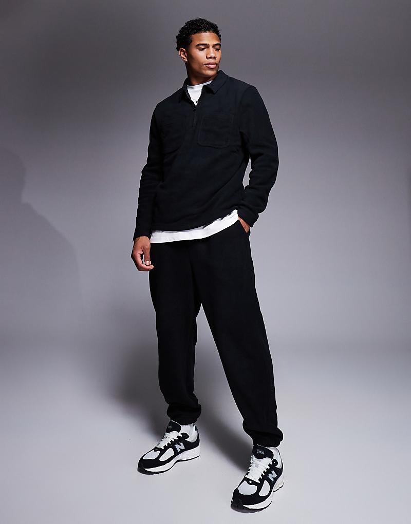 Черные зауженные джоггеры ASOS DESIGN