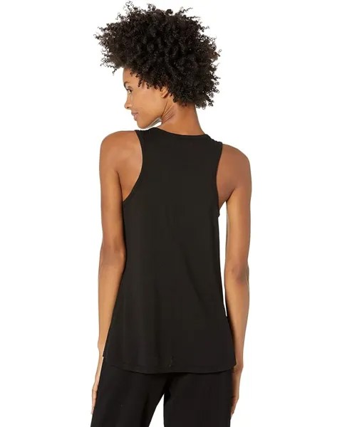 Топ Michael Lauren Hepburn Signature Soft Fabric Scoop Neck Tank Top, черный