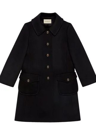 Gucci бушлат с логотипом GG на пуговицах