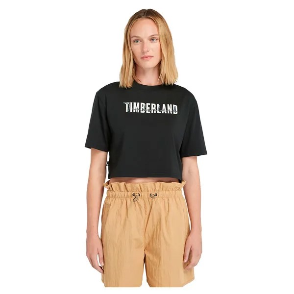 Футболка с коротким рукавом Timberland Cropped, черный
