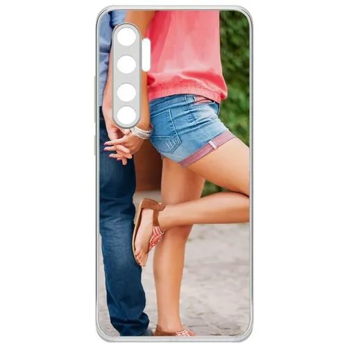 Чехол-накладка Krutoff Clear Case Босоножки женские для Xiaomi Mi Note 10 Lite