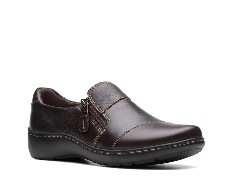 Слипоны Cora Harbour Clarks, темно-коричневый