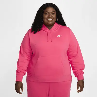Толстовка Nike Sportswear Club Fleece, цвет Aster Pink/White