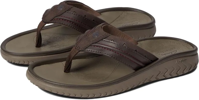 Шлепанцы Wesley Post Clarks, цвет Brown Synthetic