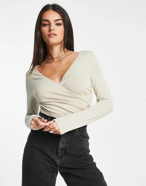 Боди с длинными рукавами ASOS DESIGN